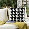 Safavieh Hanne Houndstooth Pillow Black / White Home Decor Throw Soft Cushion